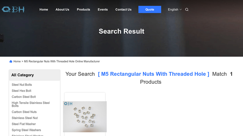m5 rectangular nuts with threaded hole online manufacture