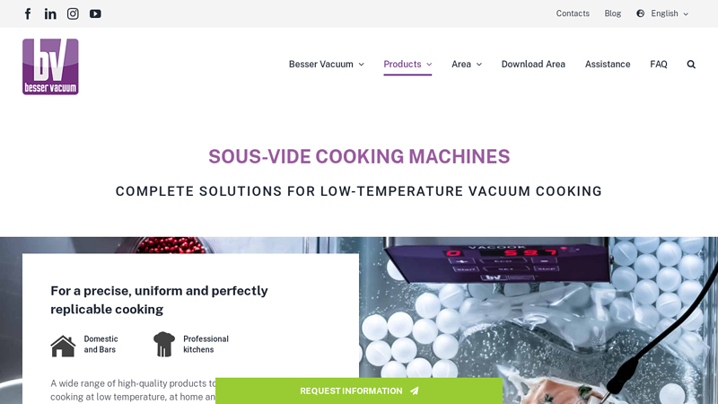 Machines and accessories for sous