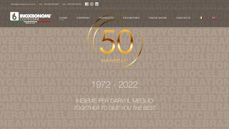 Made in Italy since 1972.