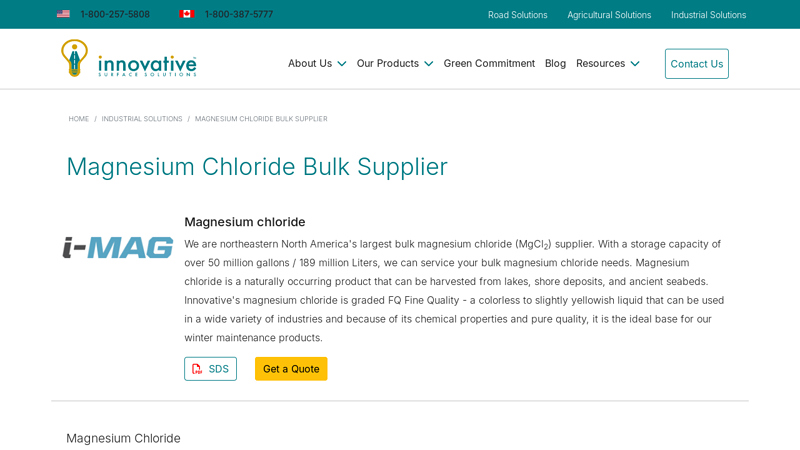 Magnesium Chloride Bulk Supplier