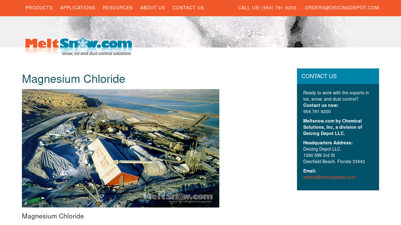 Magnesium Chloride Ice Melt