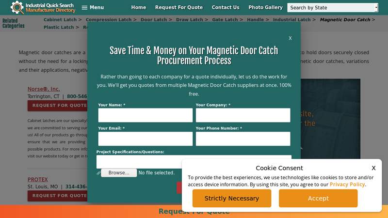 Magnetic Door Catch Manufacturers