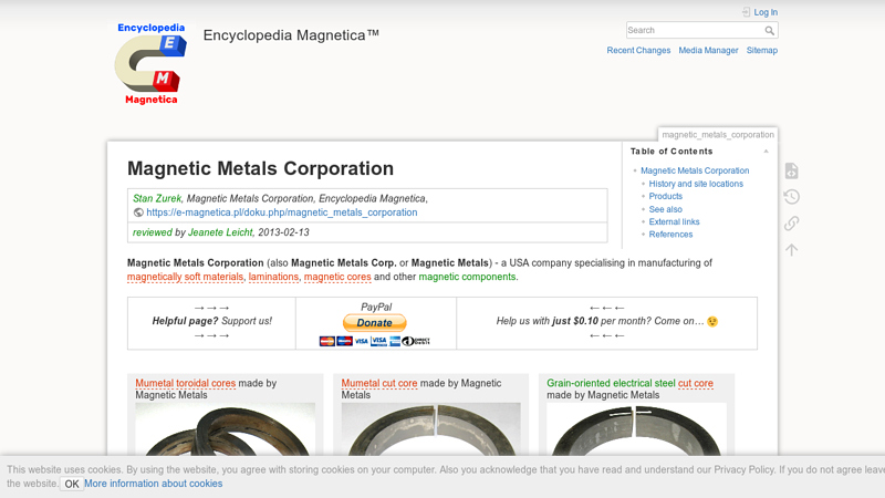 Magnetic Metals Corporation