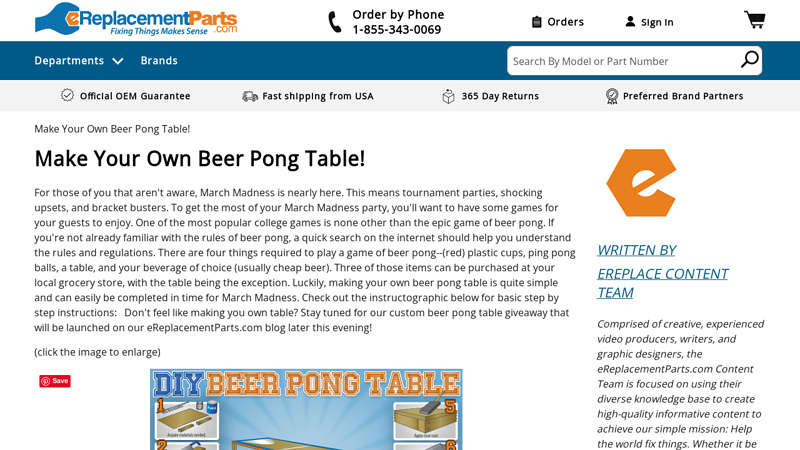 Make Your Own Beer Pong Table!