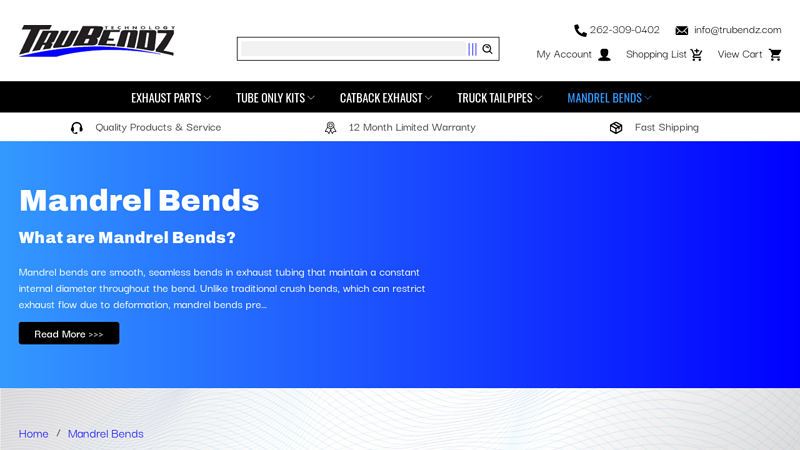 Mandrel Bends