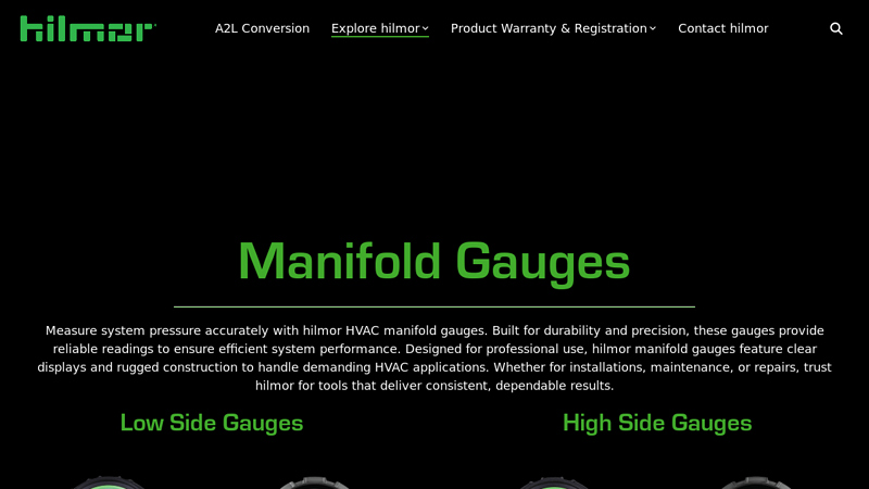 Manifold Gauges and Hoses