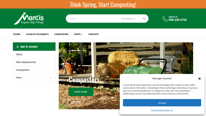 Mantis Tillers and Composters