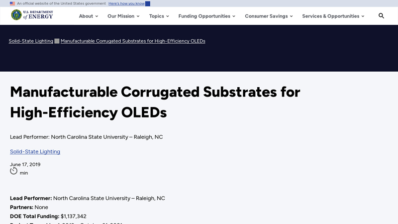 Manufacturable Corrugated Substrates for High