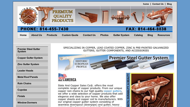 Manufacture and Sales of the Best Copper Gutters, Accessories ...