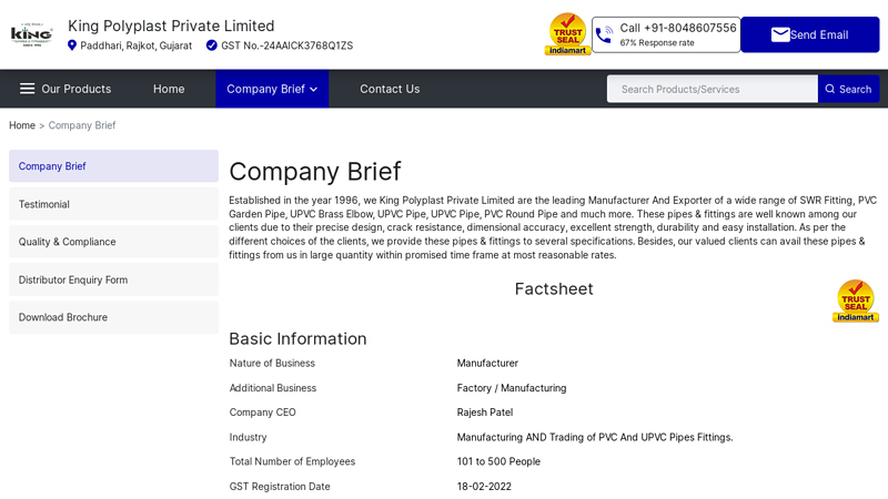 Manufacturer from Paddhari, India