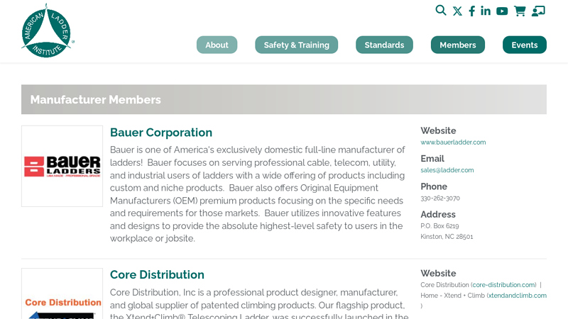 Manufacturer Members