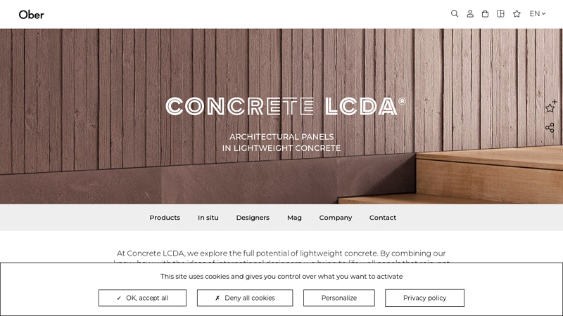 Manufacturer of decorative, functional concrete panels