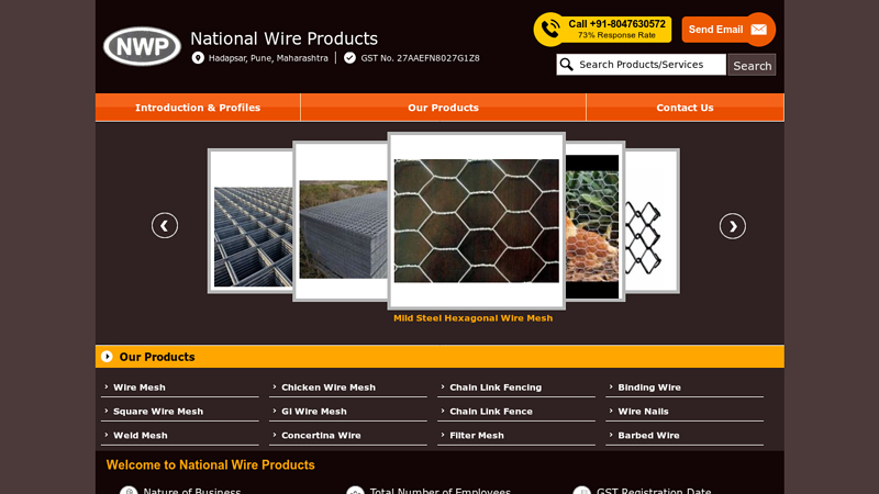 Manufacturer of Wire Mesh & Chicken Wire Mesh by National Wire ...