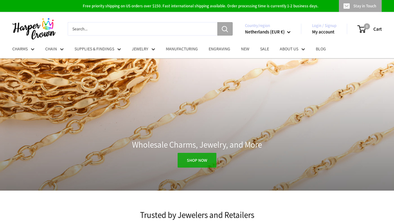 Manufacturer & Wholesaler of Chains, Charms, and More