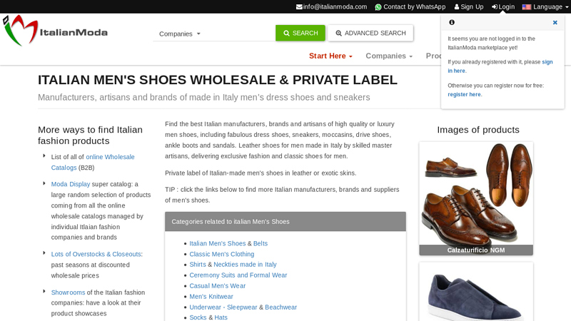 manufacturers, brands of luxury men's shoes made in Italy, private ...