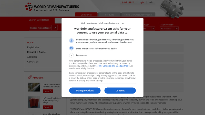 Manufacturers Directory
