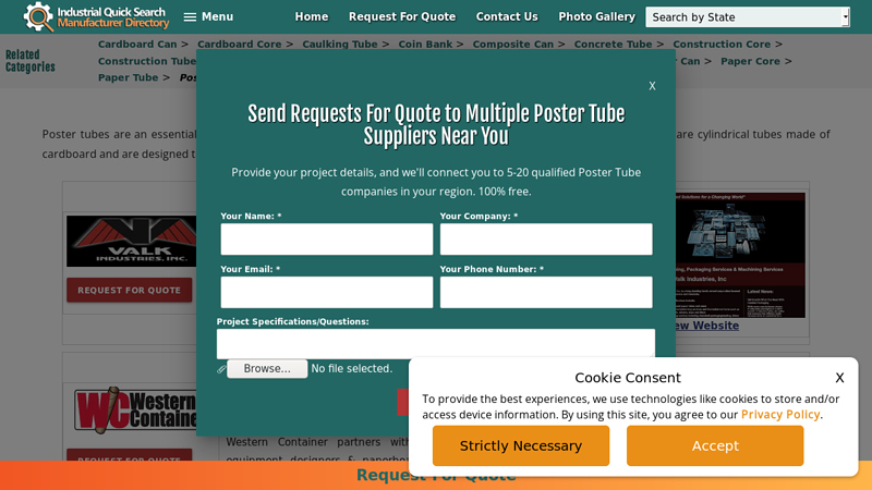 Manufacturers & Suppliers of Poster Tubes