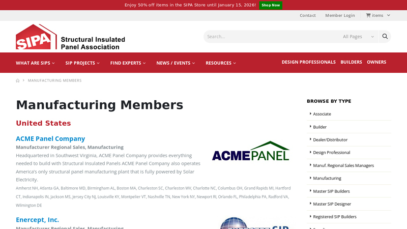 Manufacturing Members