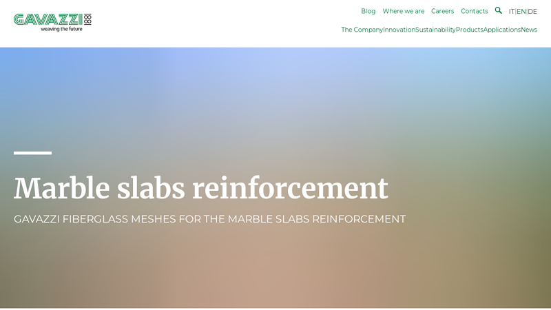 Marble slabs reinforcement