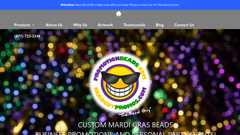 Mardi Gras Custom Beads