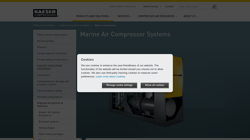 Marine Air Compressor System Manufacturer