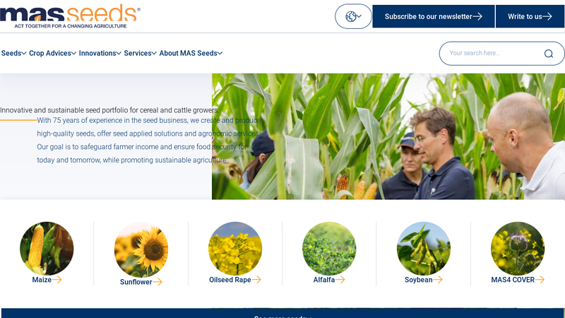 MAS Seeds SAS Providing innovative and sustainable seed portfolio