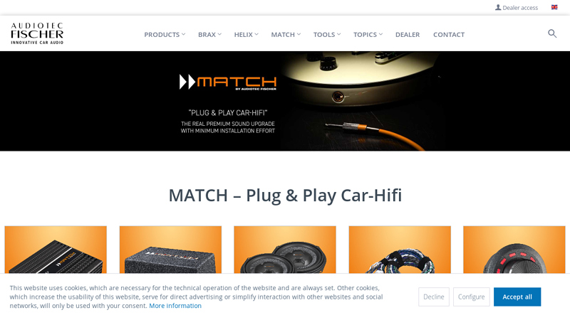 MATCH Plug & Play Car Hifi