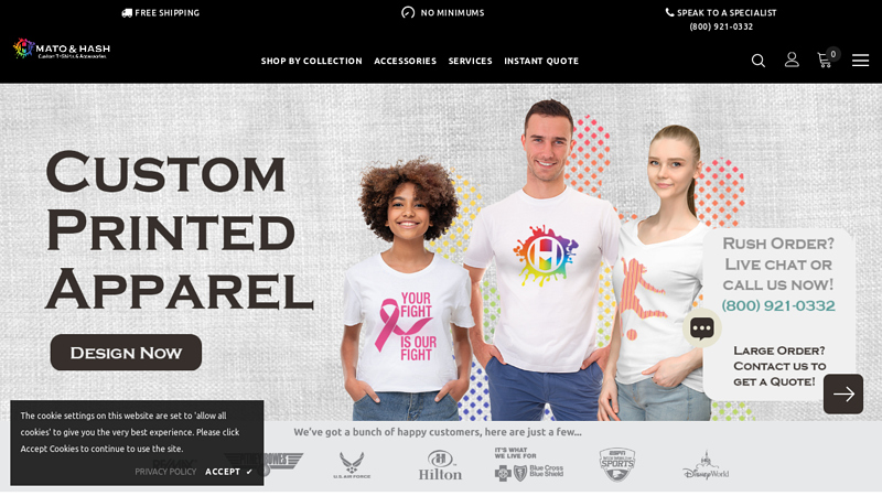 Mato & Hash custom t-shirts