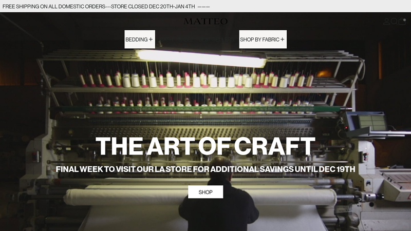 Matteo: Los Angeles  Textiles