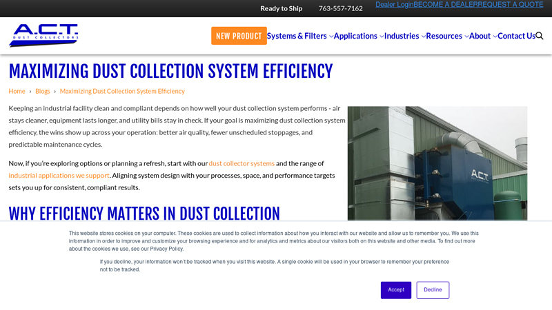 Maximizing Dust Collection System Efficiency