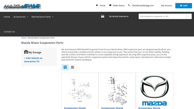 Mazda Miata Suspension Parts