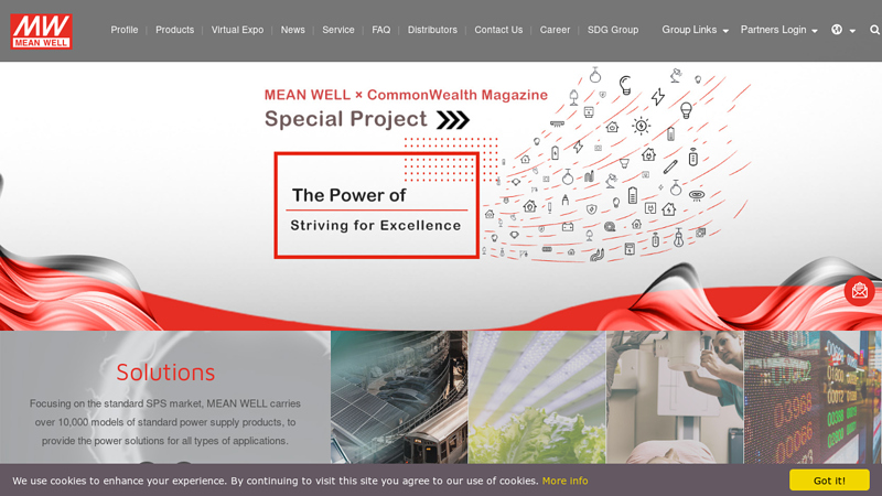 MEAN WELL Switching Power Supply Manufacturer