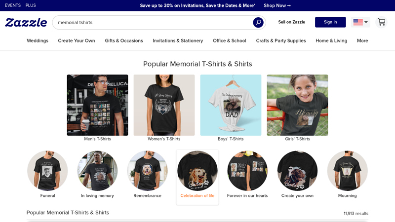 Memorial T-Shirts & T-Shirt Designs custom t-shirts