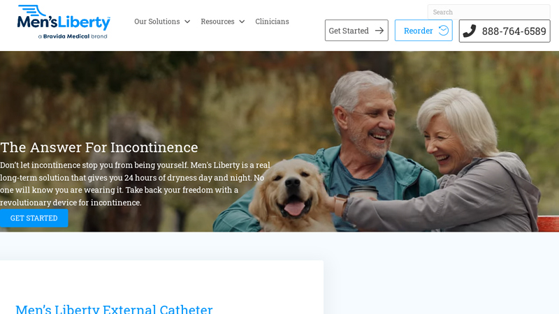 Men's Liberty External Catheter for Male Urinary Incontinence ...