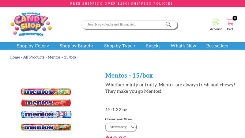 Mentos 15 Rolls/Box