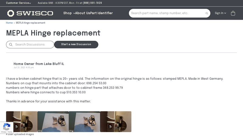 MEPLA Hinge replacement