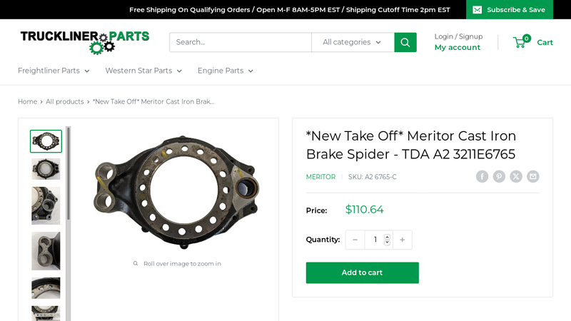 Meritor Cast Iron Brake Spider