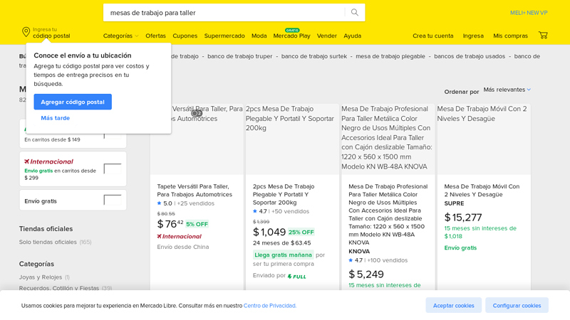 Mesas De Trabajo Para Taller