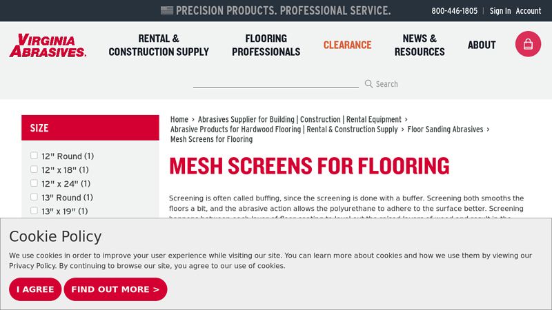 Mesh Screens for Flooring