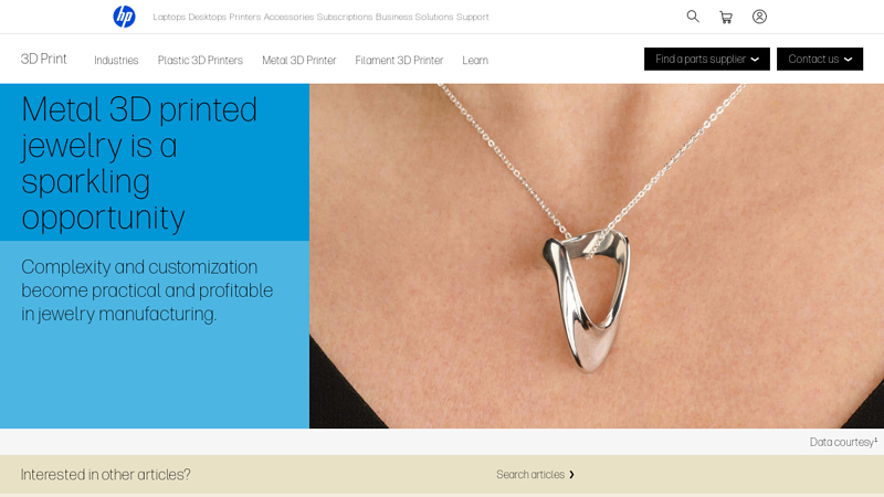 Metal 3D printed jewelry is a sparkling opportunity