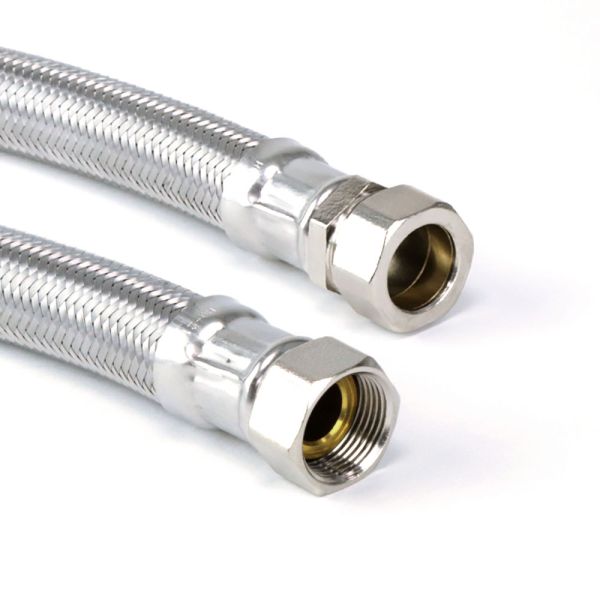 Metal Braided Hose Female x Compression