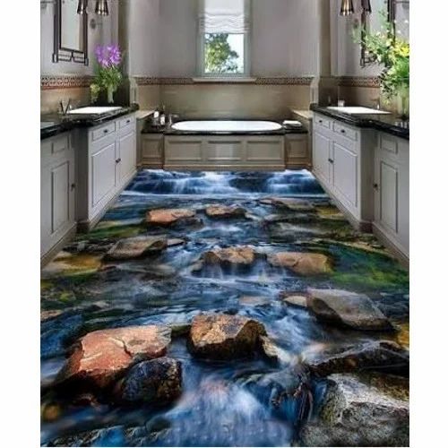 Metallic Epoxy Bathroom