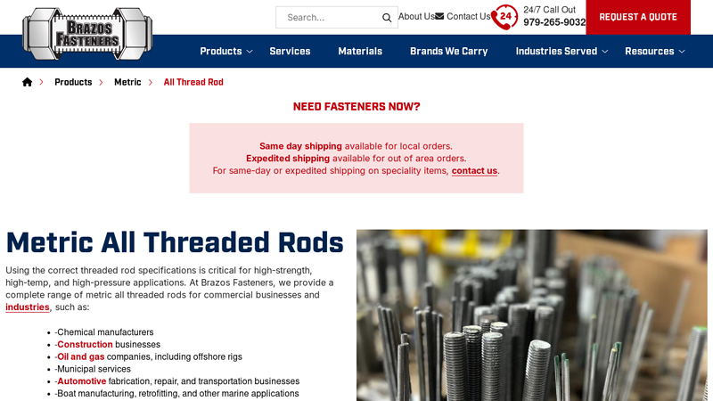 Metric All Threaded Rods