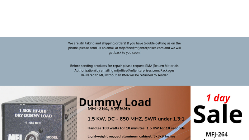 MFJ Enterprises Inc.