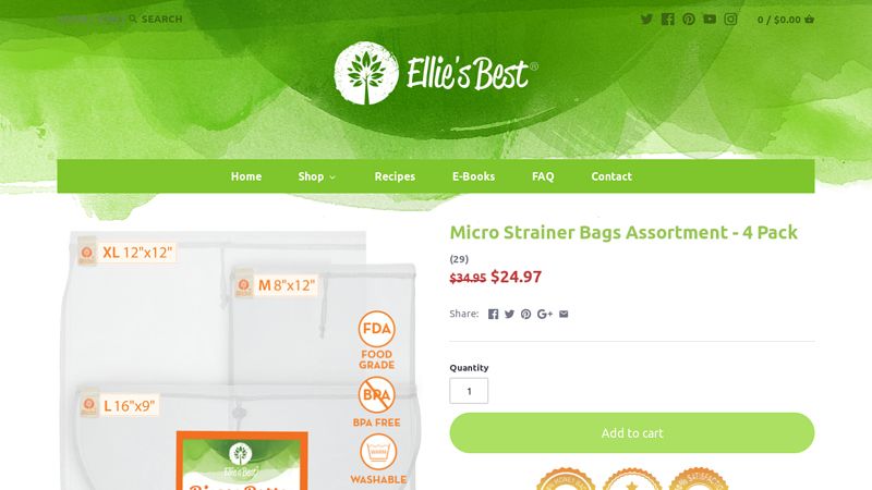 Micro Strainer Bags Assortment