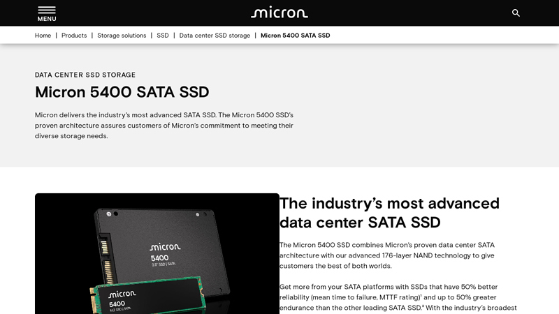 Micron 5400 SATA SSD