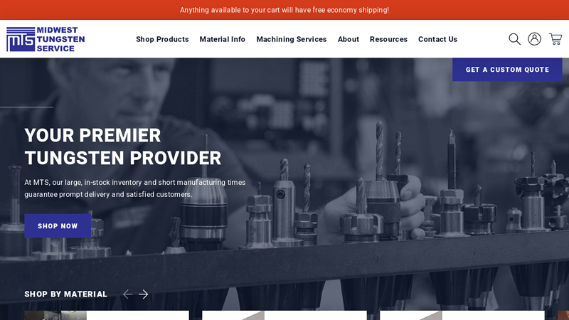 Midwest Tungsten Service - Custom Parts or Order Online