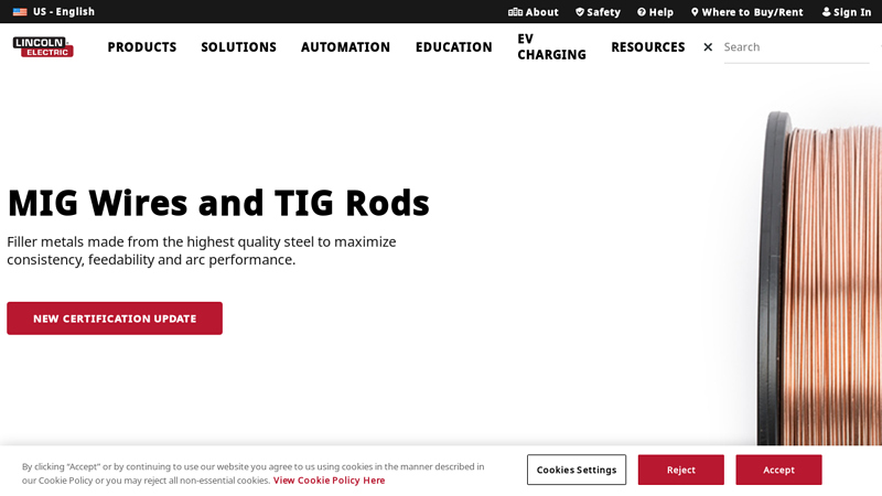 MIG Wires and TIG Rods