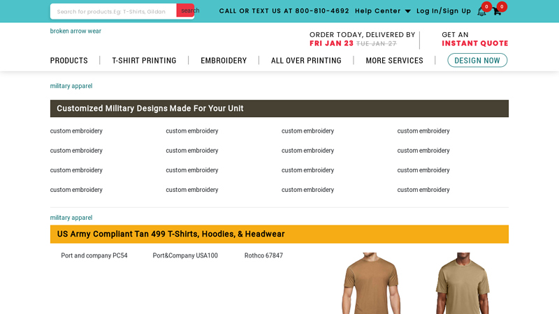 Military Custom T custom t-shirts