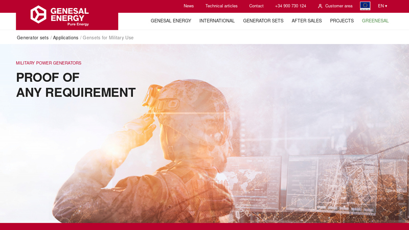 Military gensets & power generators